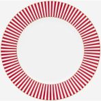 Pip Studio Royal Stripes Pembe Porselen Pasta Tabağı 17 cm Modern Desenli Şıklık