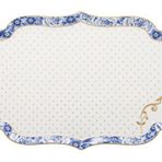 PIP STUDIO Royal White Collection Mavi Beyaz 26 cm Porselen Tepsi