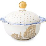 PIP STUDIO Royal White Collection Mavi Beyaz Porselen 235 ml Şekerlik