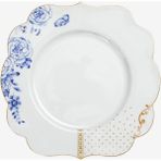 Pip Studio Royal White Mavi Beyaz Porselen Kahvaltı Tabağı 23,5 Cm 23,5 Cm - Mavi - Beyaz - Sofra Grubu