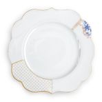 PIP STUDIO Royal White Mavi Beyaz Porselen Yemek Tabağı