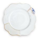 PIP STUDIO Royal White Mavi Beyaz Porselen Yemek Tabağı