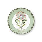 Pip Studio Yeşil Pasta Tabağı LİLY & LOTUSYEŞİLÇİÇEKLİTABAK21CM