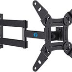 Pipishell Tam Hareketli TV Monitörü Duvara Montaj Braketi Eklemli Kollar Fırdöndüler Eğimler Çoğu 13-42 İnç LED LCD Düz Kavisli Ekran TV'ler ve Monitörler için Uzatma Rotasyonu, Max VESA 200x200mm ila