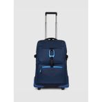 Piquadro Lacivert Unisex Çekçekli Kumaş Valiz BV6379C2O-Kabin