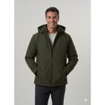 Pique BRONX26 Erkek Mont Baskı Detaylı Kapitone Astarlı Softshell Mont - Haki