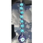 PİRAMİGO 7 li Fil Cam Nazarlık Kapı & Bahçe Süsü