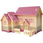 Piramigo Ahşap 3D Maket Mor Ev