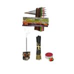 PİRAMİGO Ahşap Baykuş Tütsülük Ve Tütsü Favori Mix Set 120 Sticks Tütsü
