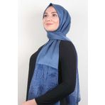 PİRAMİT Taşlı Exclusive Şal 1606-27 İndigo