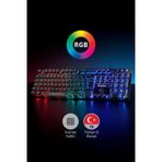 Piranha 2345 USB Kablolu 7 Renk RGB LED Işıklı Gaming Q Klavye