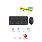 Piranha 2382-S Kablosuz Türkçe Q Klavye ve Mouse Seti / Bluetooth & 2.4G / Windows - macOS - Android
