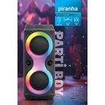 Piranha 7862 Rgb Parti Boy Bluetooth Hoparlör | Tws Bağlantı | USB Disk Girişi | Güçlü Bass | 39 x 17 cm - Siyah