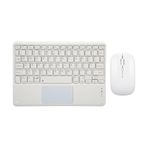 Piranha 8032 8" Uyumlu Kablosuz Bluetooth Dahili Bataryalı Şarjlı TouchPad'li Klavye Mouse Seti - Beyaz