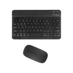 Piranha 8032 8" Uyumlu Kablosuz Bluetooth Şarj Edilebilir Klavye Mouse Seti - Siyah