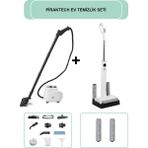Pirantech CB-103A Buharlı Temizlik Makinesi // M-210 Şarjlı Islak & Kuru Zemin Temizleyici - Beyaz