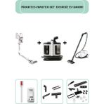 Pirantech ES-330 Kablosuz Süpürge & V22C Halı ve Koltuk Yıkama & CB-107C Profesyonel Buharlı Temizleyici - Beyaz