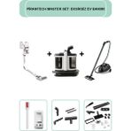 Pirantech ES-330 Kablosuz Süpürge & V22C Halı ve Koltuk Yıkama & CB-107C Profesyonel Buharlı Temizleyici - Siyah