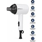 Pirantech KS-2969 1800W Hız/sıcaklık Ayarlı Yoğunlaştırıcı Başlıklı Saç Kurutma Makinesi - Beyaz