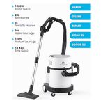 Pirantech RLZ-208 1200W 18 Kpa 5 Fonksiyonlu Halı ve Koltuk Yıkama Makinesi