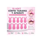 PİRAYE AKSESUAR İpek Kirpik Y Tarak 10 Adet - Perma Tarak