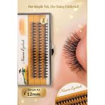 PİRAYE AKSESUAR Nesura Tekli Takma Kirpik Gerçek Kıl 12 mm