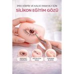 PİRAYE AKSESUAR Silikon Göz - İpek Kirpik Eğitim - Kalıcı Makyaj - Kaş Dövme Eğitim Gözü Mankeni