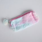 Piraye Gift Gökkuşağı Peluş Ponponlu Kalemlik Makyaj Çantası