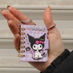 Piraye Gift Kawai Sanriio Kuromi Mini Defter Çanta Süsü
