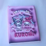 Piraye Gift Kuromi Tasarımlı Dosya Renkli Sayfalı Defter A4 Boyu