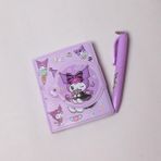 Piraye Gift Sanrio Kuromi Sevimli Mıknatıs Kapaklı Mini Defter Kalem Set