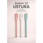 Piraye Shop 3'lü Set Burun İçi Ustura tüy Alma Paslanmaz Çelik - Kaş & Burun kılı Temizleyici