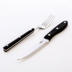 Pirge Steak Biftek Bıçağı & Çatal Seti 12Cm 41085