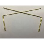Pirinç Arama Çubuğu, 6mm Çap, 40CM Uzunluk, Rulmansız, Dayanıklı Tasarım - Seçenek 1