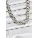 Pirinç Cuba Chain Gurmet Model Kolye 5886