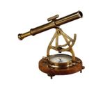 Pirinç Denizcilik Grubu Marine Aksesuar-Pusulalı Teleskop-25*33*18 Cm-Jttr2501