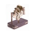 Pirinç Denizcilik Grubu Marine Aksesuar-Standlı Sextant-16*8*13 Cm-Jttr30466