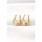 Pirinç Gold Renk Bombeli Küpe - Lisinya - 001-Renkli