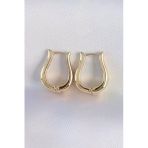 Pirinç Gold Renk İçi Boş Gül Küpe (Timya/1395) 190461