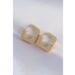 Pirinç Gold Renk Kare Küpe - TJ-BKP8986