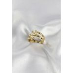 Pirinç Gold Renk Sarmal Yılan Model Kadın Yüzük - Ebj260516w42190