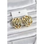 Pirinç Gold Renk Vintage Kadın Küpe - Tj-Bkp11655