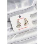 Pirinç Gold Renk Yıldız Model Kadın Küpe - Lisinya - 001-Renkli