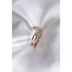 Pirinç Gold Renk Zirkon Taş Detay Kalp Model Kadın Yüzük (Timya/1395) 190038