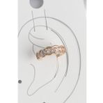 Pirinç Gold Renk Zirkon Taşlı Kadın Kıkırdak Küpe - TJ-BKP10571