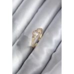 Pirinç Gold Renk Zirkon Taşlı Yılan Model Kadın Yüzük - Tj-Byk2923 Tg-1395 339193