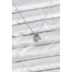 Pirinç Gümüş Renk Minimal Charmlı Kadın Kolye - Ebj251219w38832