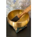 Pirinç Meditasyon Çanı Yoga Çanı Tibet Çanağı Singing Bowl 15 Cm 7 Element