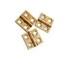 Pirinç Mini Yaprak Menteşe 20X20X18 mm – 2 cm Mini Kapak Menteşesi / 5 Adet