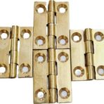 Pirinç Sabit Yaprak Menteşe 40X40X2 mm – 4 cm Dekoratif Menteşe / 5 Adet